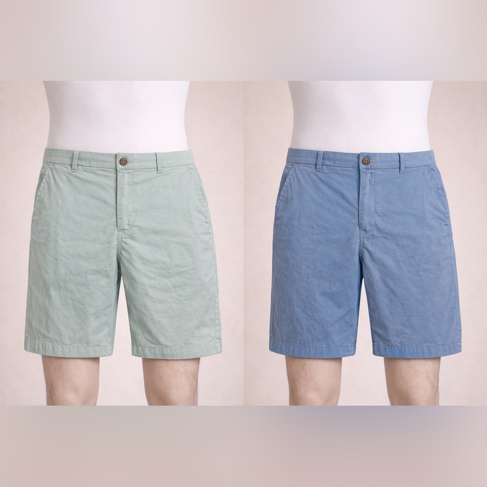 Men's Casual Chinos - Green and Blue 38w
